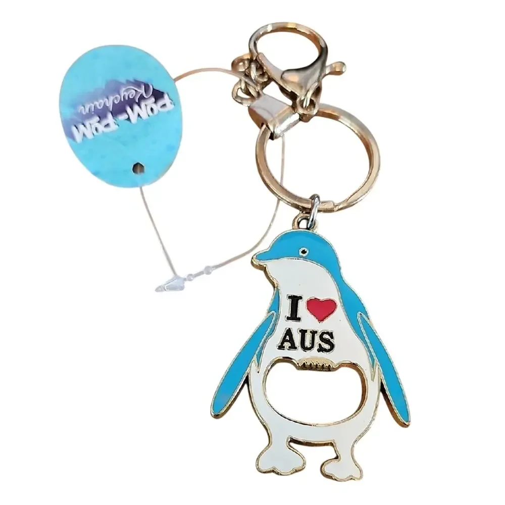 Mila Lifestyle Accessories I love Aus Penguin Keychain with Bottle Opener (NWT)
